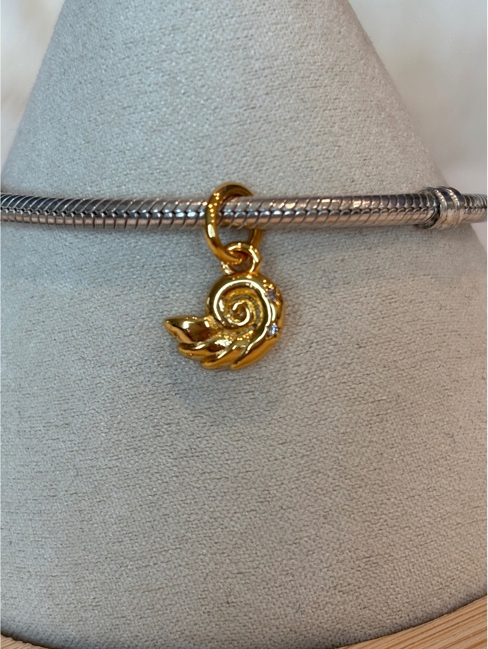 Pandora Gold Nautilus Shell Charm